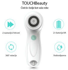 TOUCHBeauty 0759A čistilna krtačka za obraz 3 v 1, rožnata