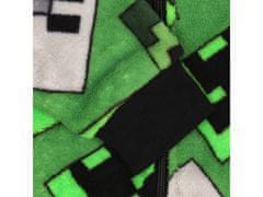 sarcia.eu Minecraft Enodelna pižama/kombinezon za fante, zelena, na zadrgo, onesie 3-4 lata 98/104 cm