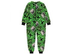 sarcia.eu Minecraft Enodelna pižama/kombinezon za fante, zelena, na zadrgo, onesie 3-4 lata 98/104 cm