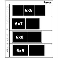 Hama ovitek za negativ, 24x36 mm, pergamentno mat, 25 kosov