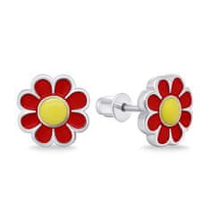 Brilio Silver Veseli srebrni uhani Flowers EA710WR