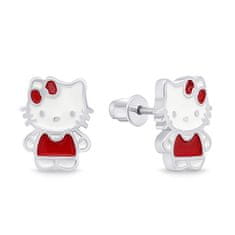 Brilio Silver Ljubki srebrni uhani Hello Kitty EA712W