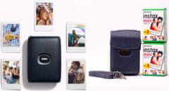 FujiFilm Instax Mini Link 2 Space Blue + Link Case Blue komplet