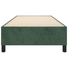 Vidaxl Box spring posteljni okvir temno zelen 80x200 cm žamet
