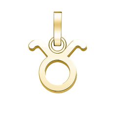 Rosefield Pozlačen obesek Bik The Pendant PE-Gold-Taurus-S