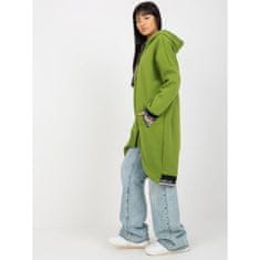 RELEVANCE Ženski pulover z bombažnim vzorcem MAYAR svetlo zelen RV-BL-6832.10_392059 S-M