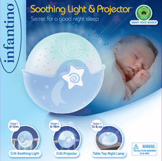 Infantino Noč svetilka s projekcijo modra