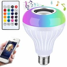 aptel RGB LED žarnica 7W in bluetooth zvočnik + daljinski upravljalnik