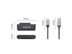 Orico UTS3-3A adapter USB 3.0 v SATA, 2.5", 1 m, črna (UTS3-3A-10-BK-BP)
