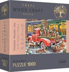 Trefl Wood Craft Origin puzzle Božičkovi mali pomočniki 1000 kosov