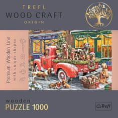 Trefl Wood Craft Origin puzzle Božičkovi mali pomočniki 1000 kosov