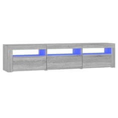 Vidaxl TV omarica z LED lučkami siva sonoma 180x35x40 cm