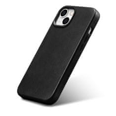 iCARER Usnjeni magnetni ovitek za iPhone 14 Plus z MagSafe Oil Wax Premium Leather Case črn