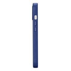 iCARER Ohišje iz naravnega usnja za iPhone 14 MagSafe Case Usnjeni ovitek blue