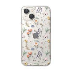 RINGKE Oklepni etui z okvirjem iz gela iPhone 14 Plus Fusion Design Dry Flowers prozoren