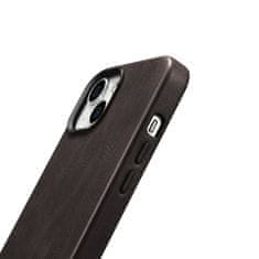 iCARER Usnjeni magnetni etui za iPhone 14 z MagSafe Oil Wax Premium Leather Case temno rjav