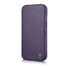 iCARER Usnjeni ovitek za iPhone 14 Plus z magnetno zaklopko MagSafe CE Premium Leather vijolične barve
