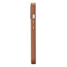 iCARER Ohišje iz naravnega usnja za iPhone 14 MagSafe Case Usnjeni ovitek svetlo rjave barve
