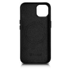 iCARER case leather cover za iphone 14 črn (wmi14220705-bk) (združljiv z magsafe)