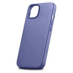 iCARER Ohišje iz naravnega usnja za iPhone 14 Plus MagSafe Case Leather light purple