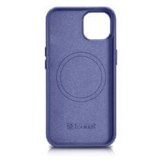 iCARER case leather case cover za iphone 14 svetlo vijoličen (wmi14220705-lp) (združljiv z magsafe)