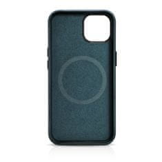 iCARER Usnjeni magnetni ovitek za iPhone 14 Plus z MagSafe Oil Wax Premium Leather Case mornarsko moder