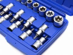 GEKO Set nasadnih ključev in nastavkov TORX 1/2", 19 kos. G13565