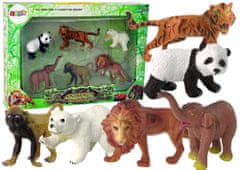 shumee Komplet 6 figuric divje živali Safari figurica tiger opica lev