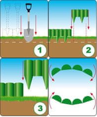 Bradas Plastični robnik - palisada 2,5m, 225mm, rjav PALGARDEN BR-OBP1202-002BN