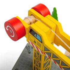 Bigjigs Rail Big Crane Yellow