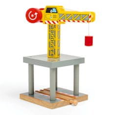 Bigjigs Rail Big Crane Yellow