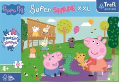 Trefl Puzzle Super Shape XXL Pepin Pig: Igranje z bratom 60 kosov