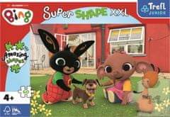 Trefl Puzzle Super Shape XXL Bing Bunny: Igranje s psom 60 kosov