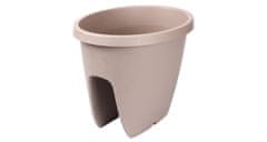 Plastkon Večpak 3 kosi Balconia OVI balkonski sadilnik taupe 30 cm