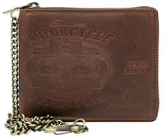 Peterson Moška usnjena denarnica z varnostjo RFID Adon rjava univerzalna