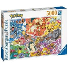 shumee POKEMON - Puzzle 5000 kosov - Pokémon Allstars - Ravensburger