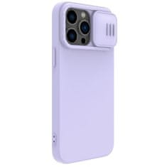 Nillkin camshield svilnato silikonsko ohišje iphone 14 pro max ovitek s pokrovom kamere vijolično