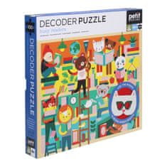 Petit collage Puzzle Library 100 kosov s 3D očali