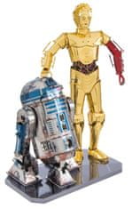 Metal Earth 3D puzzle Vojna zvezd: R2D2 in C-3PO (deluxe set)