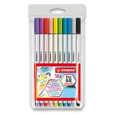 Stabilo Fix Pen 68 Brush 10 barv