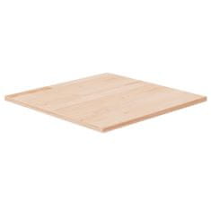 shumee vidaXL Kvadratna mizna plošča 50x50x1,5 cm neobdelana trdna hrastovina