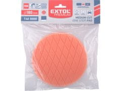 Extol Premium Polirni disk pena, diamantni vzorec, T40, oranžna, průměr180x35mm, vdolbina ježevi trakovi průměr150mm