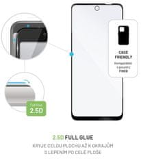 FIXED Zaščitno kaljeno steklo Full-Cover za Motorola Moto E22s, lepljenje čez celoten zaslon, FIXGFA-1023-BK črn