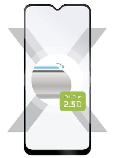 FIXED Zaščitno kaljeno steklo Full-Cover za Samsung Galaxy A04s, lepljenje čez celoten zaslon, FIXGFA-1024-BK črn