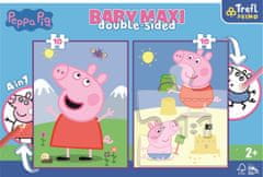 Trefl Dvostranska sestavljanka Piglet Peppa Pig: Hello BABY MAXI 2x10 kosov