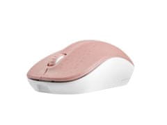 Natec Optična miška TOUCAN/1600 DPI/Testiranje/Optična/1 600 DPI/Wireless USB/White-Pink