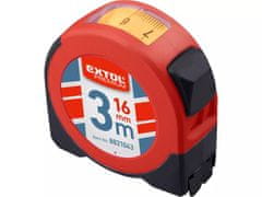 Extol Premium Vijačnik Extol Premium 8821043 z okencem za odčitavanje, 3 m, širina traku 16 mm