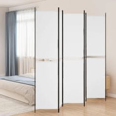 Vidaxl Paravan 5-delni 250x220 cm črno blago