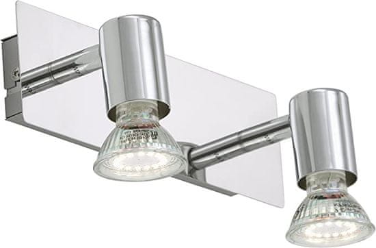 BRILONER LED kopalniška svetilka SPLASH 2x4W, krom sijaj, 3000K, 600lm