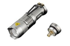 Northix LED svetilka CREE Ultrafire - siva 